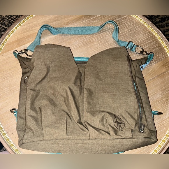 LASSIG DIAPER BAG Green Teal HUGE Stylish Pockets Galore